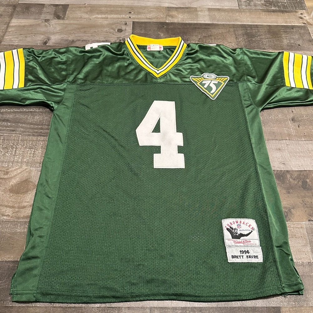 Mitchell & Ness Green Bay Packers Brett Favre 4 Throwback Jersey Mens 52 Green